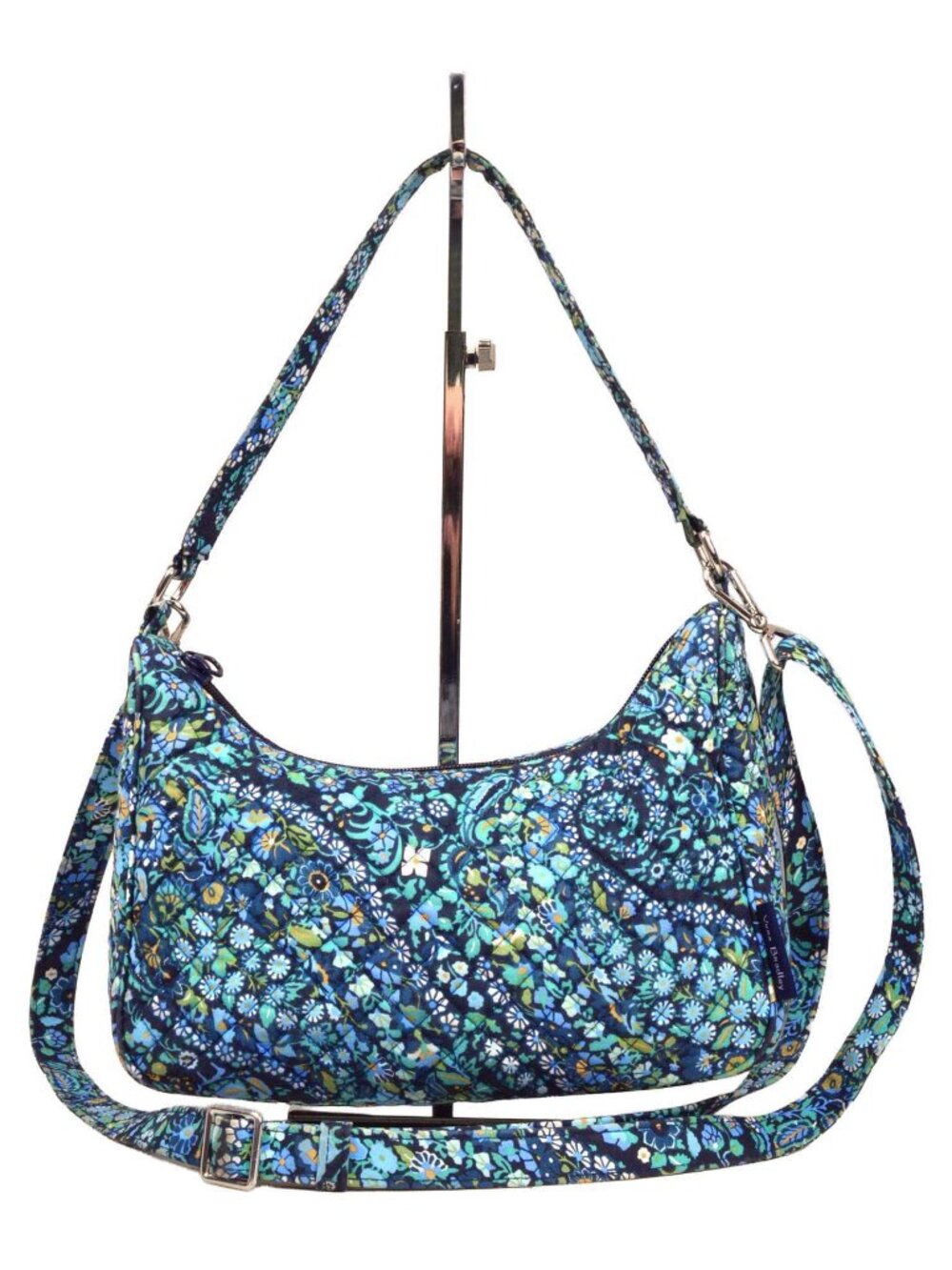Vera Bradley Frannie Crescent Crossbody in Dreamer Paisley